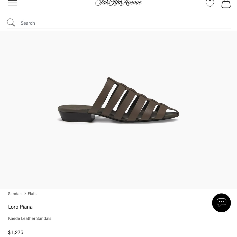 Loro Piana Kaede Leather Sandals